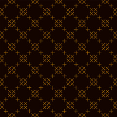 crosses from hand drawn stripes. brown repetitive background. vector seamless pattern. folk decorative art. geometric fabric swatch. wrapping paper. design template for textile, linen, home decor