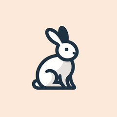 rabbit logo vector