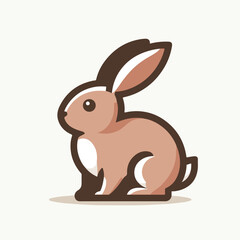 rabbit logo vector