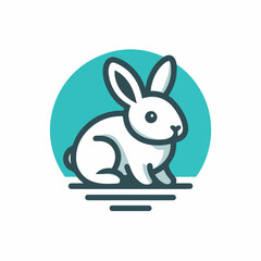 rabbit logo vector