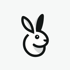 rabbit logo vector