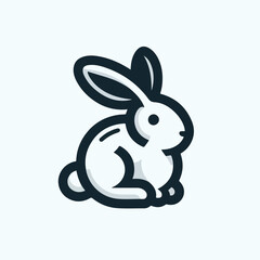 rabbit logo vector