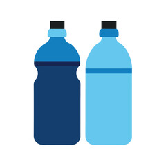  Plastic bottle of orange juice isolated vector art illustration