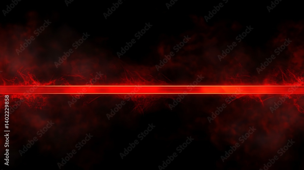 Aufkleber abstract red light streak against a dark background, creating a dramatic and intense visual effect
