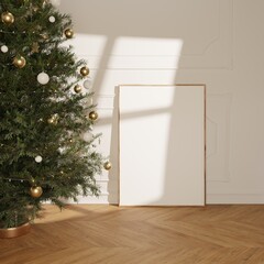 Floor Mockups with tree and realitic lighting and Overlay Shadows for showcasing your art and photography