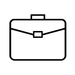 Doodle icon office bag job and work illustration on transparent background that can be use for background, slide view, social media, sticker, scrapbook and etc. with aesthetic black color