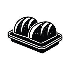 Delicious bread vector art illustration
