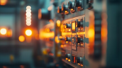 Wide-angle view of an industrial boiler room featuring detailed piping and control panels, with gentle artificial lighting accentuating the machinery's efficiency