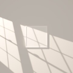Realistic Rendered Square frame for Shaowcasing your art and print works with realistic overlay shadows ! 
