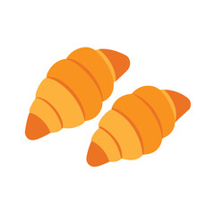  Testy croissant vector art illustration 