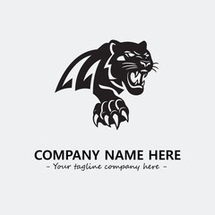 Obraz premium Phanter illustration black and white for logo company vector image 