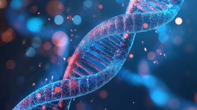 DNA microarray and gene expression analysis. DNA, background Generative AI.