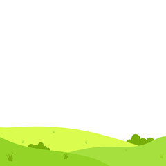 Obraz premium Green Field Illustration