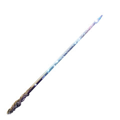 Naklejka premium Sparkling Magic Wand on transparent background