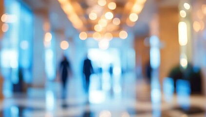 Abstract Blurred Image of a Modern Lobby