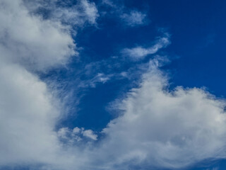 blue sky and white clouds
