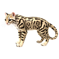 Stylized Exotic Tiger Toy - Wild Animal Figurine for Educational Play and Colorful Home Decor