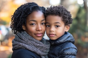 mom and son bathe in the sea happy on the water, Generative AI