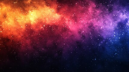 Naklejka premium Dark grainy gradient background purple red orange blue black colors banner poster cover abstract design, Generative AI