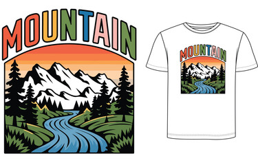 Mountain T Shirt Design
