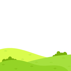 Obraz premium Green Field Illustration