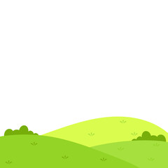 Fototapeta premium Green Field Illustration