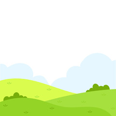 Obraz premium Green Field Illustration