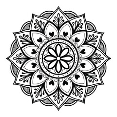 Mandala Pattern Stencil doodles sketch
