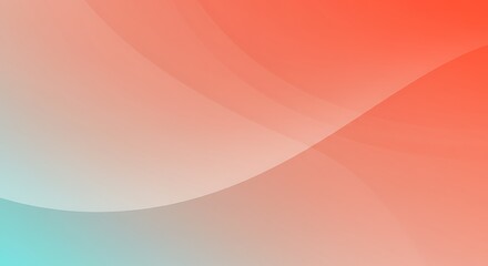 Abstract image featuring smooth, curved gradients in shades of red, orange, and light blue. The colors blend seamlessly, creating a soft, flowing appearance. 