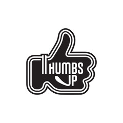 Obraz premium Thumbs up. Icon with reflection on white background 