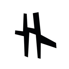 Obraz premium н, chinese calligraphy character