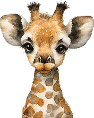 giraffe  isolated on white background