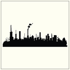 Silhouette of Environment, Green Earth