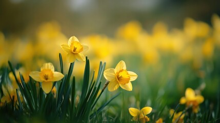 Fototapeta premium A close-up of pink cherry blossoms against a blue sky.