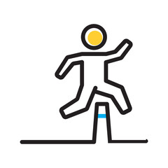 Vector multi color icon for Obstacle