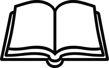 Vector of Knowledge: A Minimalist Representation of the Timeless Open Book Symbol