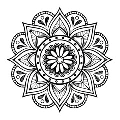 Mandala Pattern Stencil doodles sketch