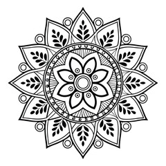 Mandala Pattern Stencil doodles sketch