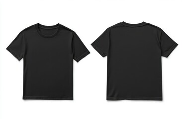 Blank black t-shirt mockup (8)