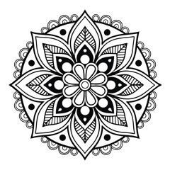 Mandala Pattern Stencil doodles sketch