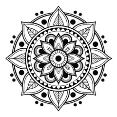 Mandala Pattern Stencil doodles sketch