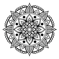 Mandala Pattern Stencil doodles sketch
