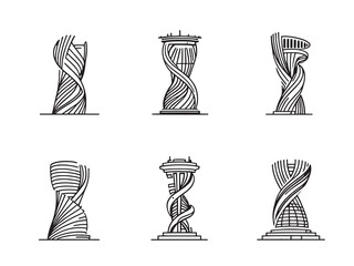 Turning Torso Modern Building Icons