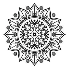Mandala Pattern Stencil doodles sketch
