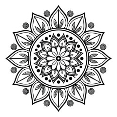 Mandala Pattern Stencil doodles sketch