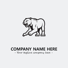 Obraz premium Phanter illustration black and white for logo company vector image 