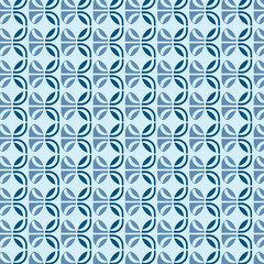 Fototapeta premium seamless pattern with blue flowers 