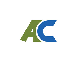 AC Logo design vector template. AC