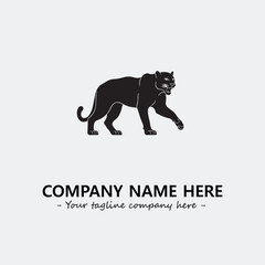 Obraz premium Phanter illustration black and white for logo company vector image 