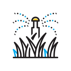 Multi color icon for lawn